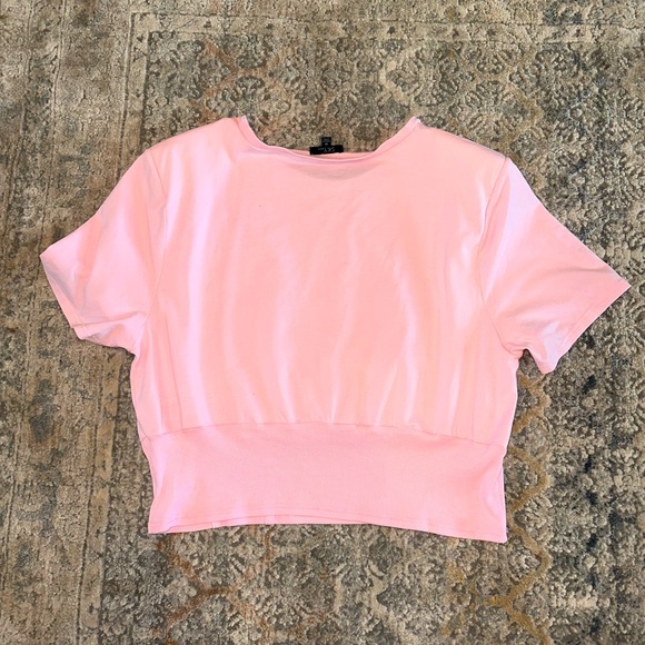 Pink plus size Short sleeve top - Picture 2 of 3